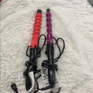 Plugged curling irons